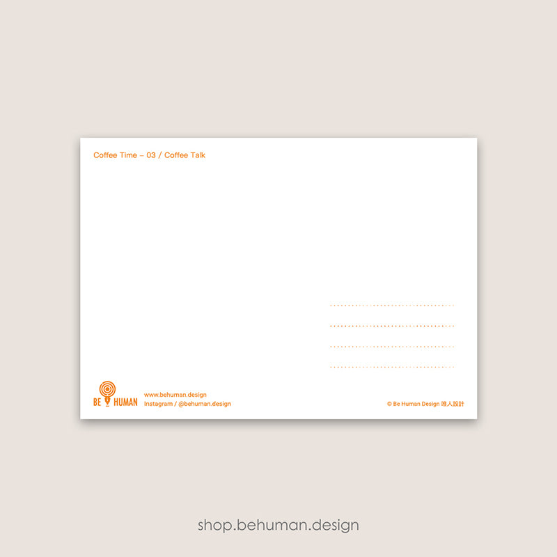 Coffee Time Postcard - 03 Coffee Talk