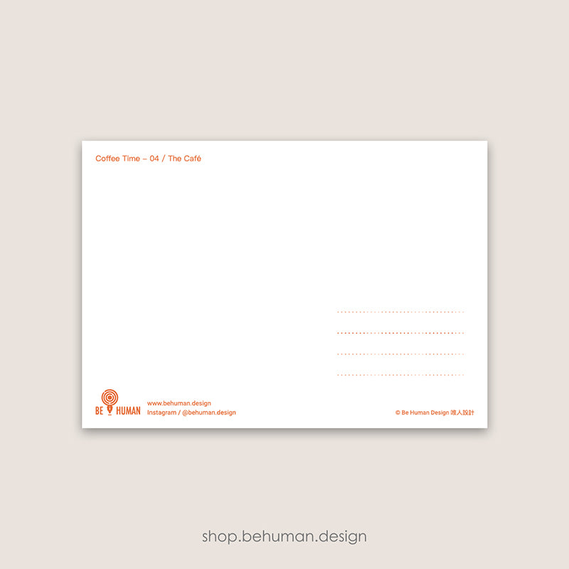 Coffee Time Postcard - 04 The Café