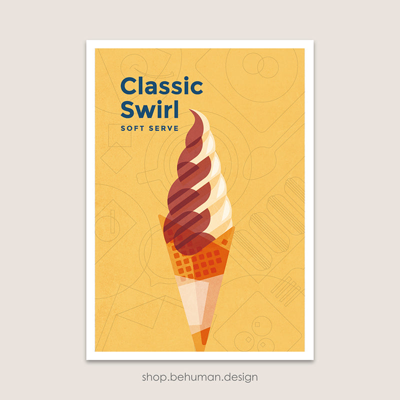 Frozen Dessert Art Print - Soft Serve