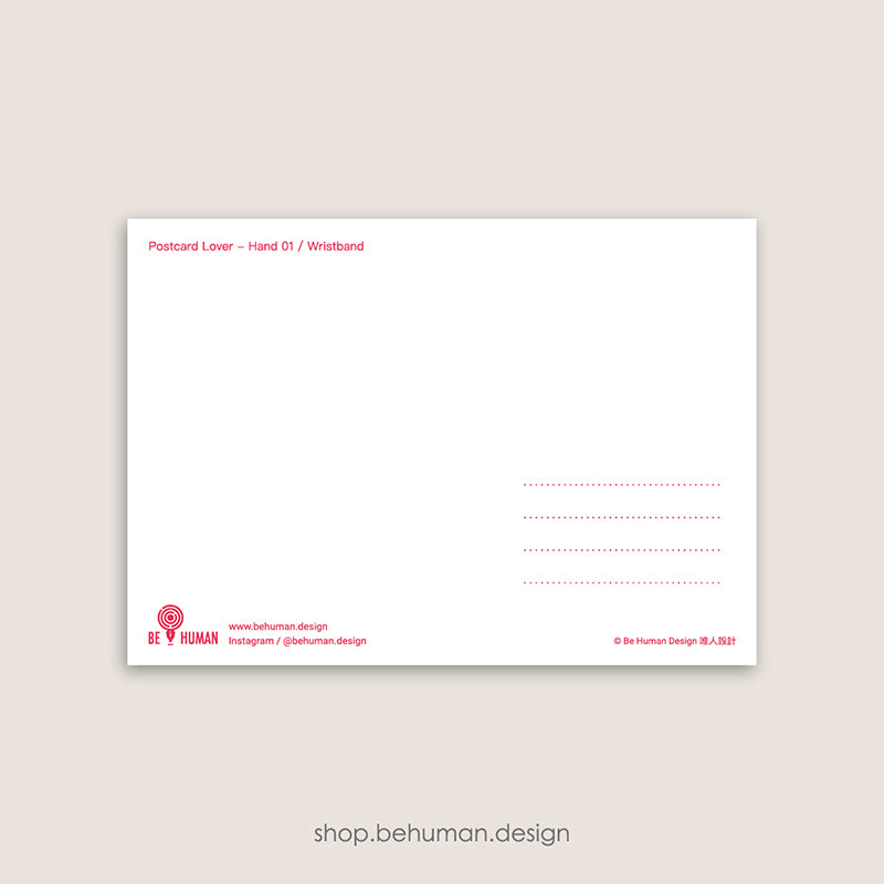 Postcard Lover - Hand 01 Wristband