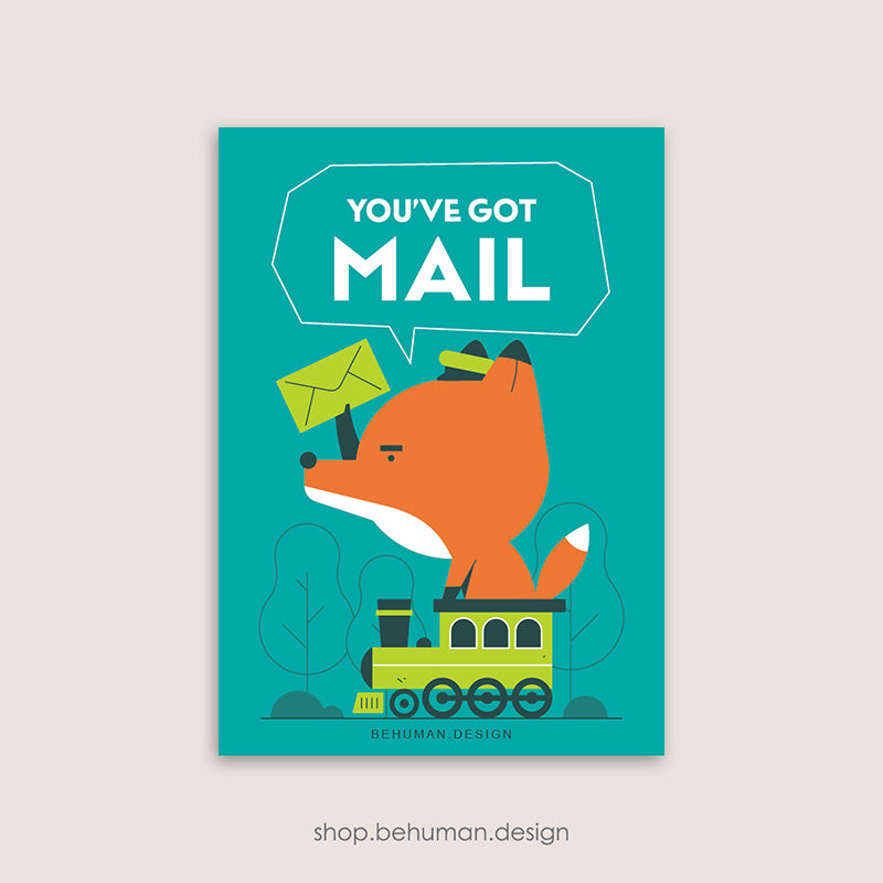 Mail Carrier Postcard - 04 Fox