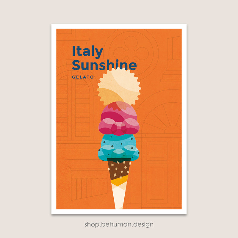 Frozen Dessert Art Print - Gelato