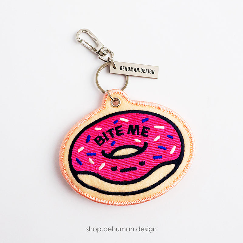 Embroidery Keyring - Fussy Donut