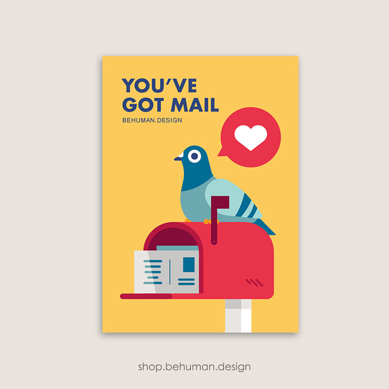 You've Got Mail Postcard - 01 Pigeon