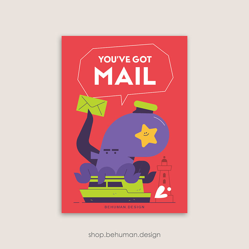Mail Carrier Postcard - 01 Octopus