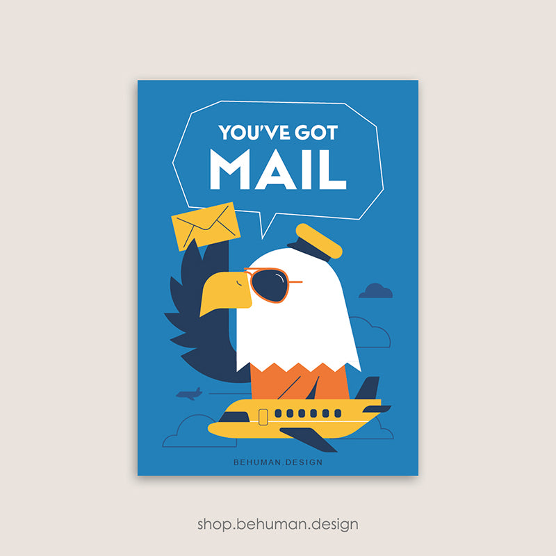 Mail Carrier Postcard - 05 Eagle