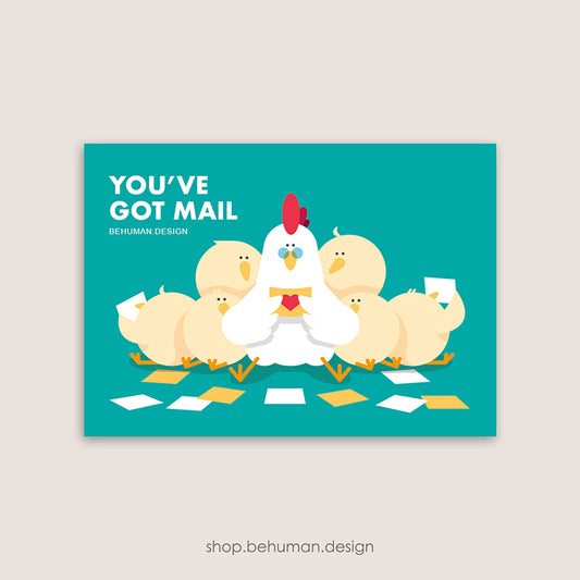 You've Got Mail Postcard - 04 Chicken
